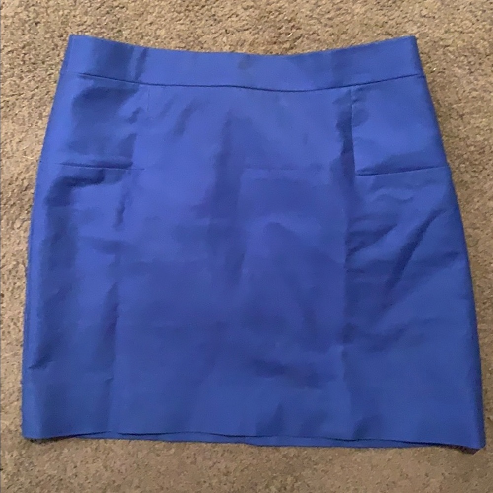 J crew cotton mini skirt